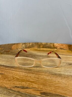 Ka Unger Floral Arm Readers +2.50 Slim Chic Glasses